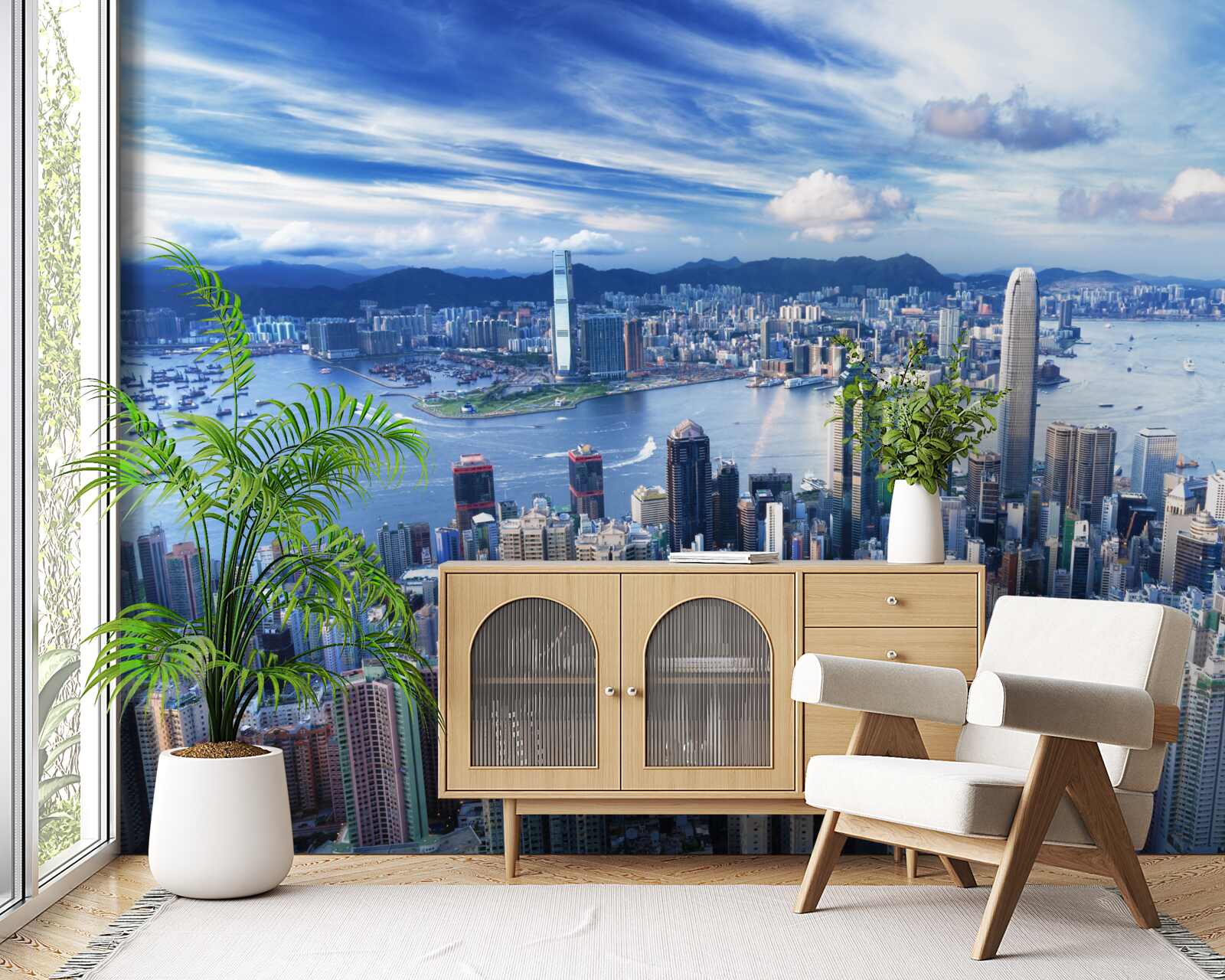 Papier peint une journée ensoleillée à shanghai