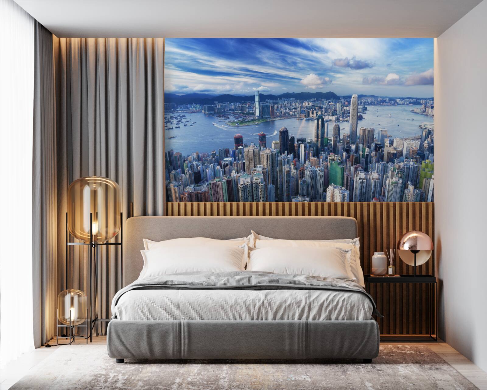 Papier peint une journée ensoleillée à shanghai