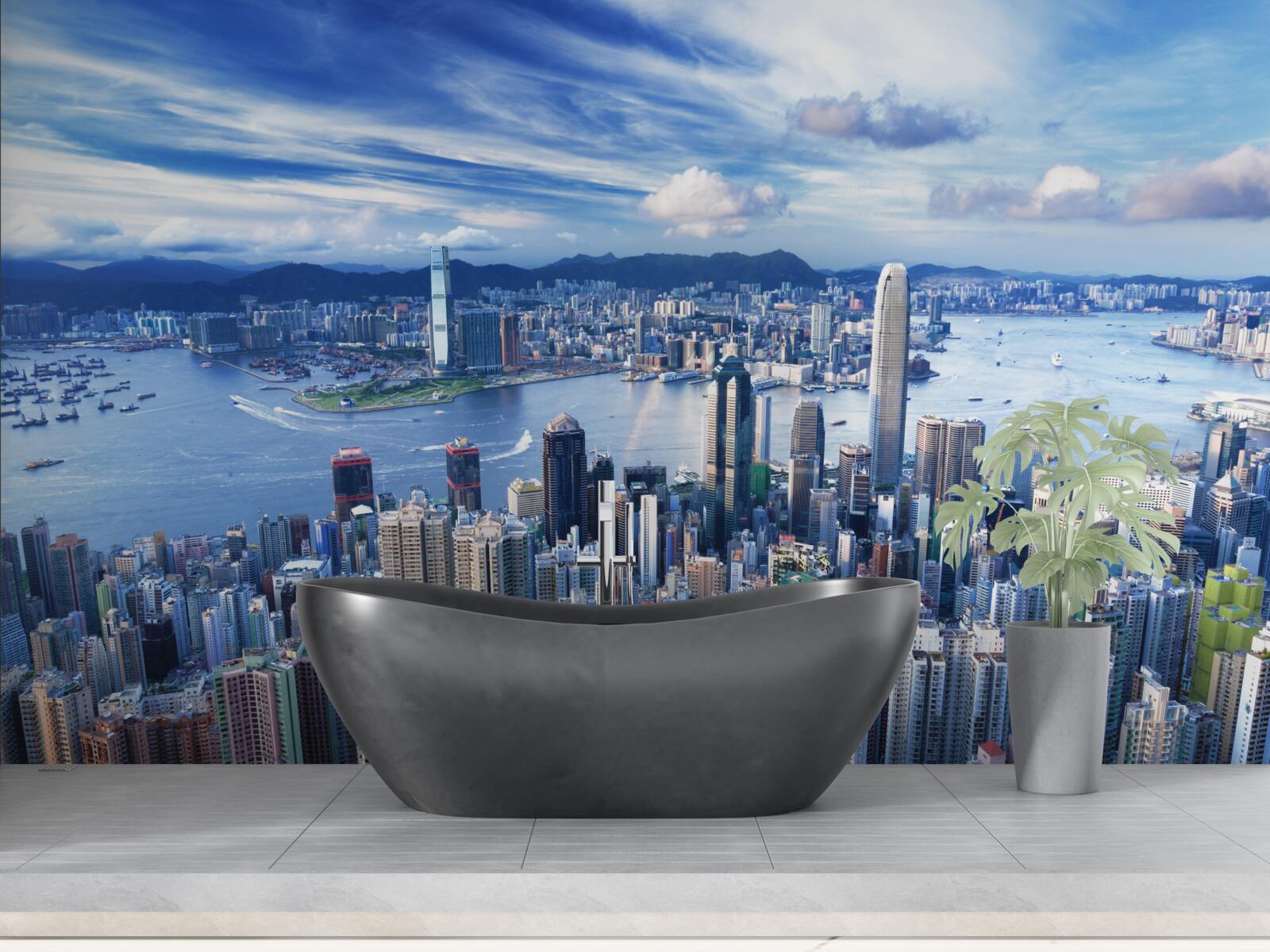 Papier peint une journée ensoleillée à shanghai