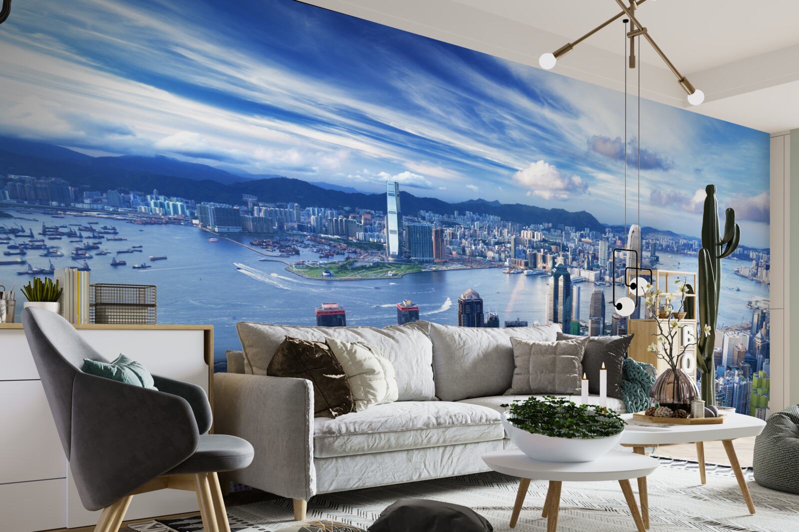 Papier peint une journée ensoleillée à shanghai