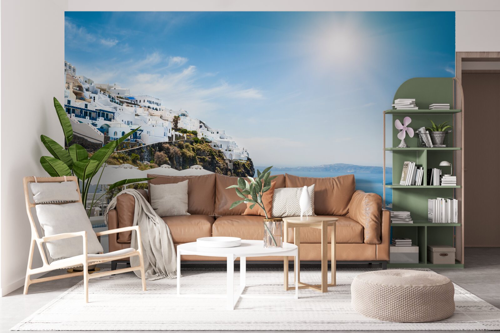 Papier peint le soleil radieux de la grece