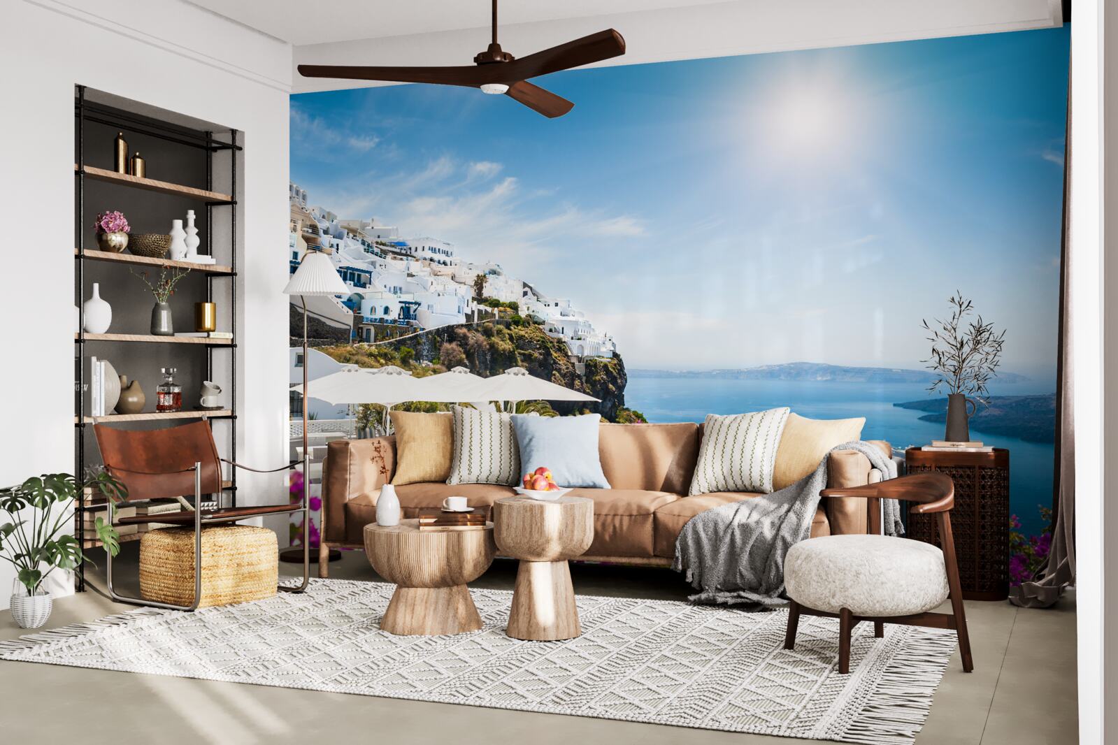 Papier peint le soleil radieux de la grece