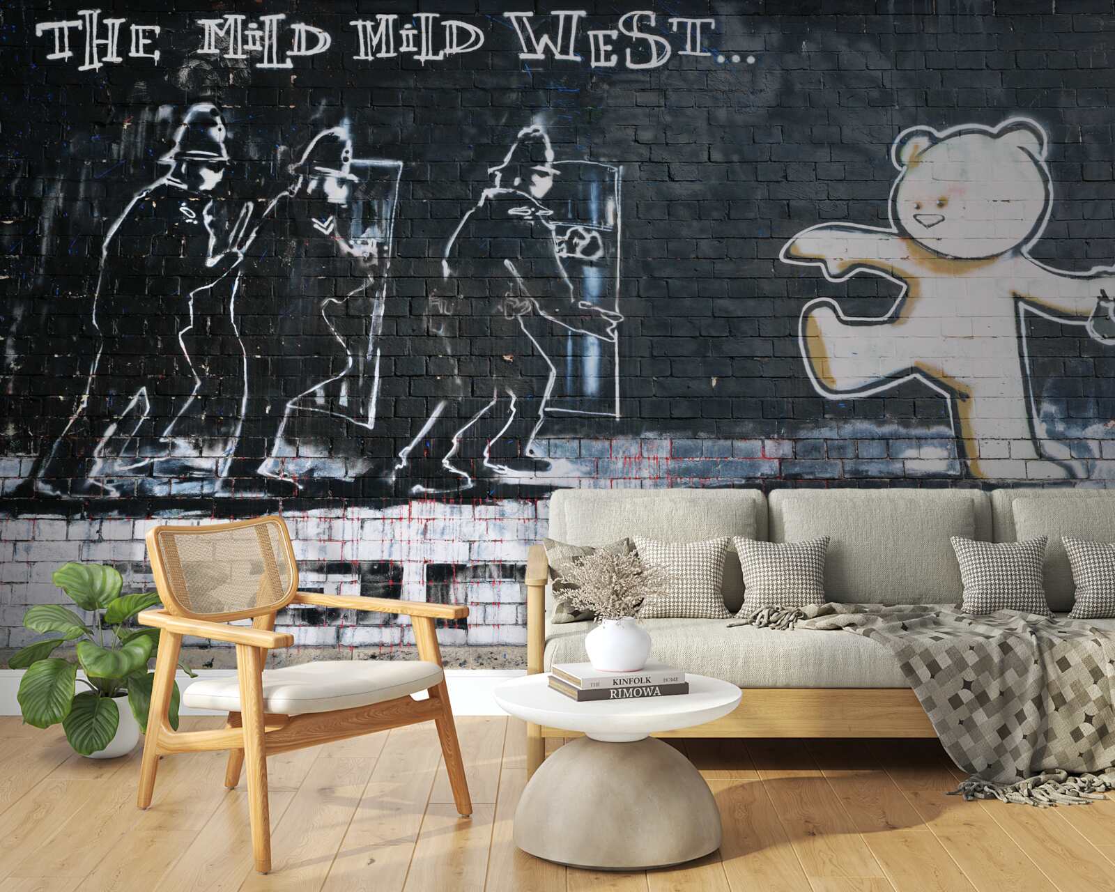 Papier peint affiche appelant à l'opposition