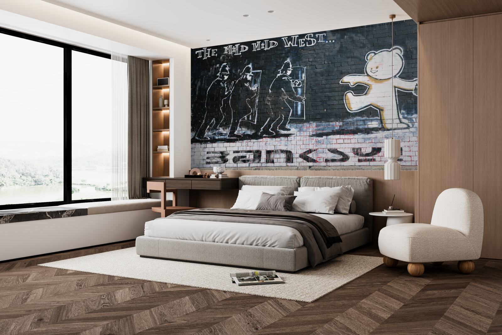 Papier peint affiche appelant à l'opposition