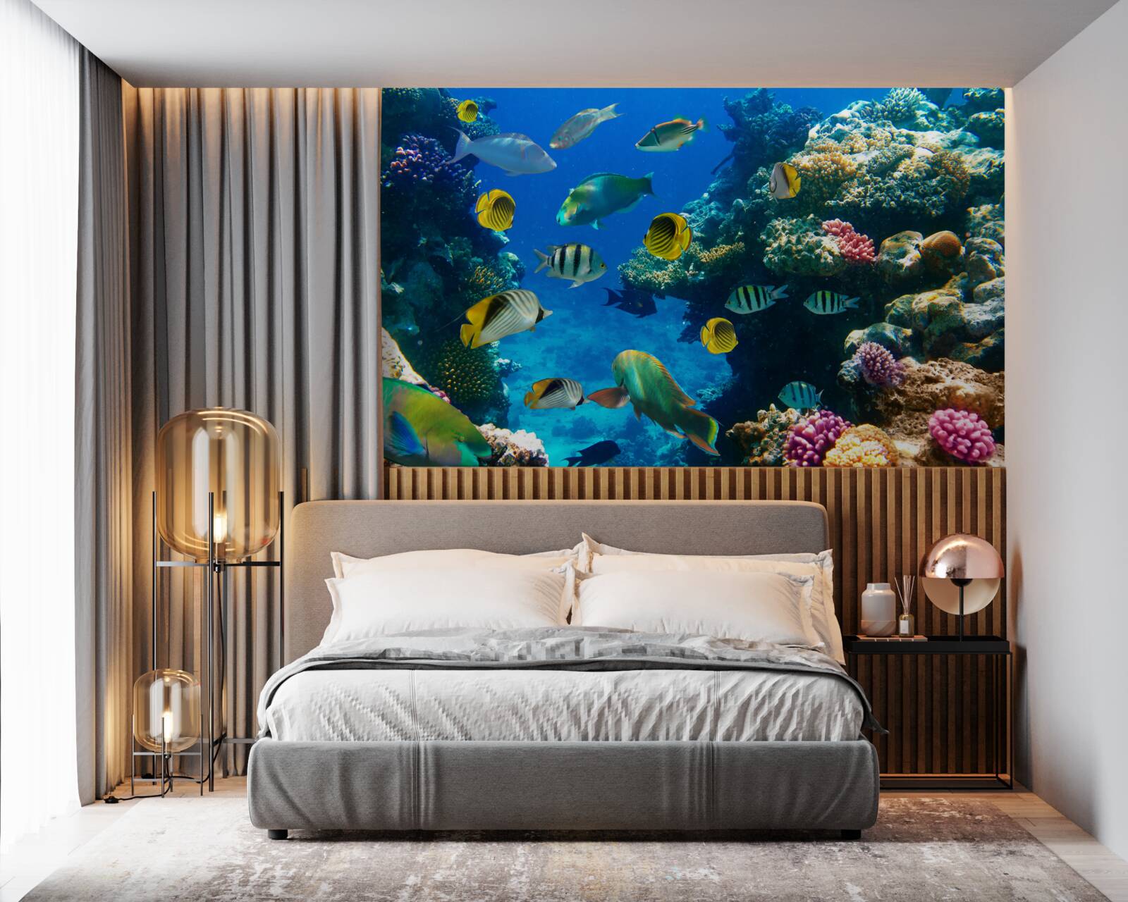 Papier peint des habitants de la mer avisés