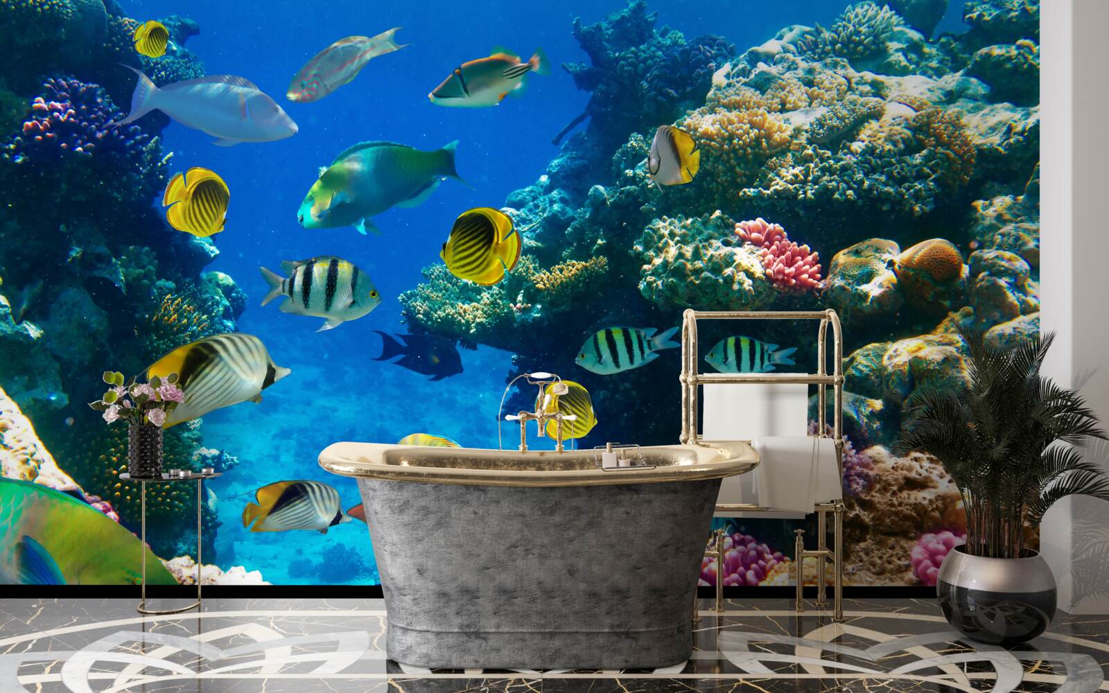 Papier peint des habitants de la mer avisés