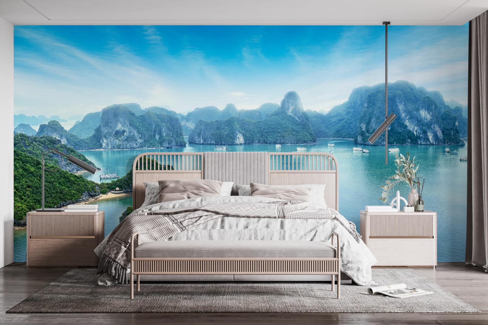 Papier peint belle vue sur les iles emeraude