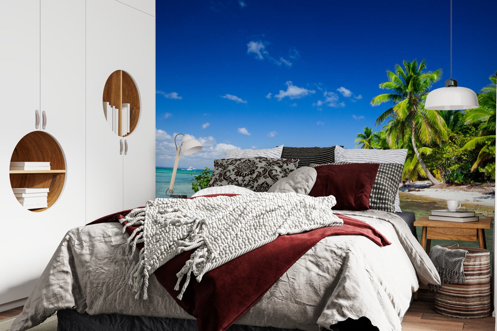 Papier peint vagues sur une côte tropicale