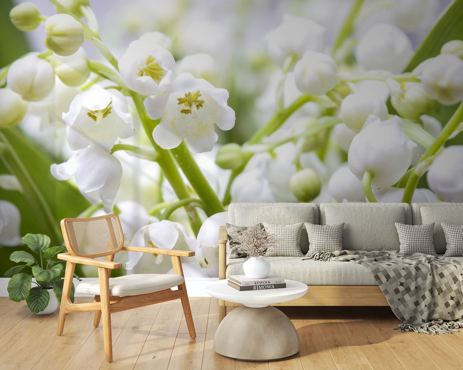 Papier peint perce-neige du matin