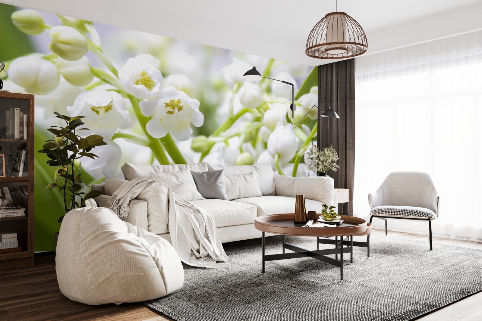 Papier peint perce-neige du matin