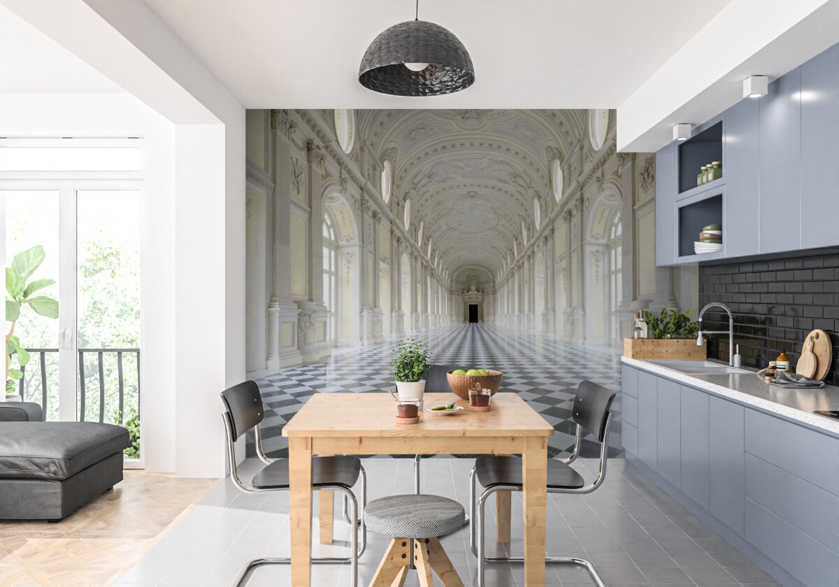 Papier peint mosaïques dans un château de luxe