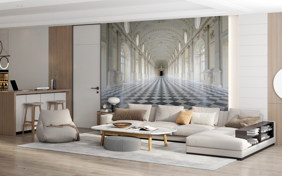 Papier peint mosaïques dans un château de luxe