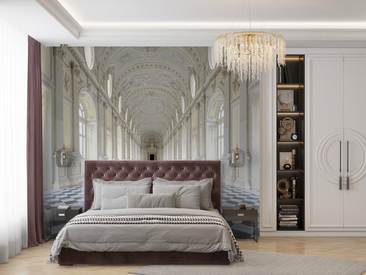 Papier peint mosaïques dans un château de luxe