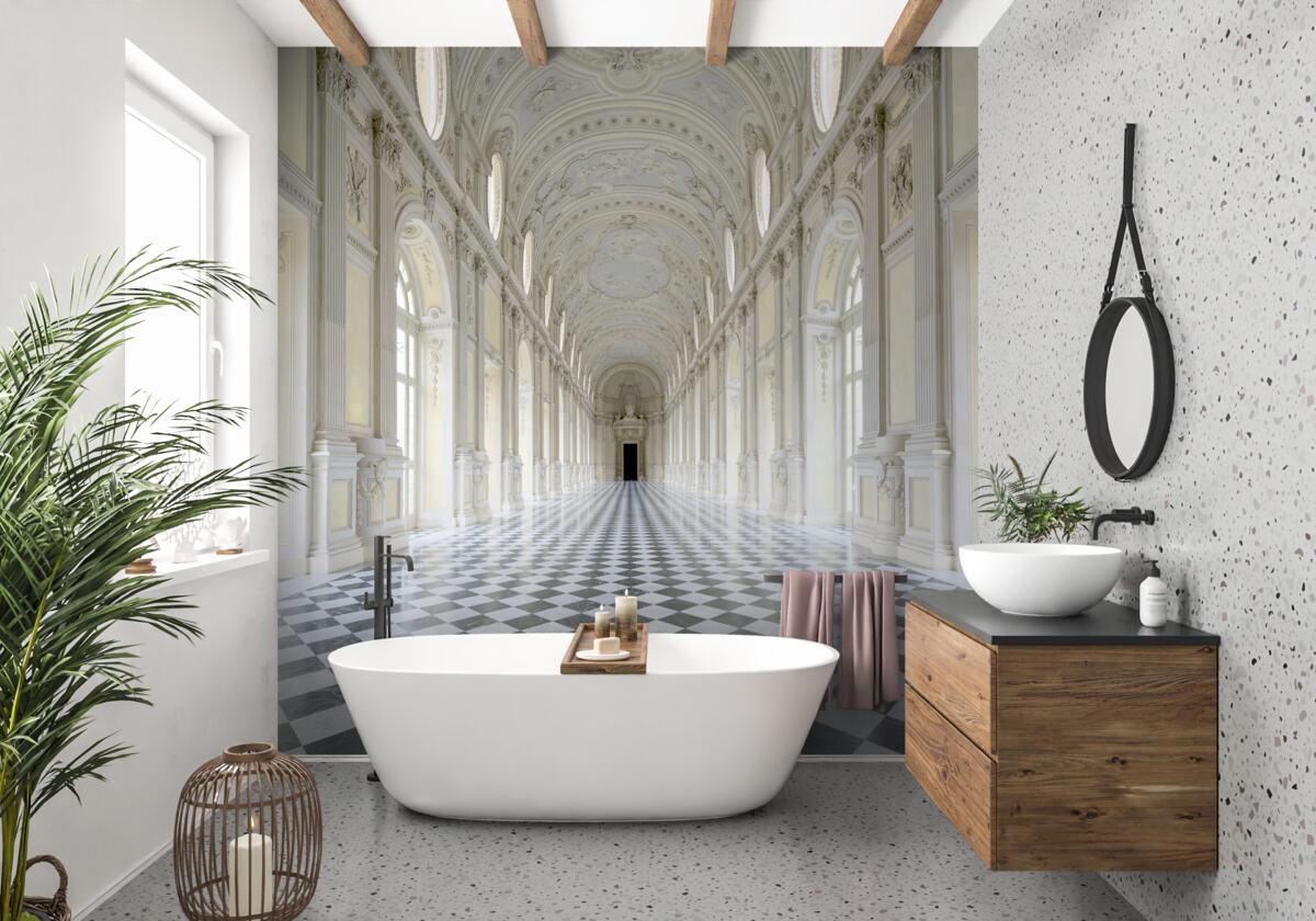 Papier peint mosaïques dans un château de luxe