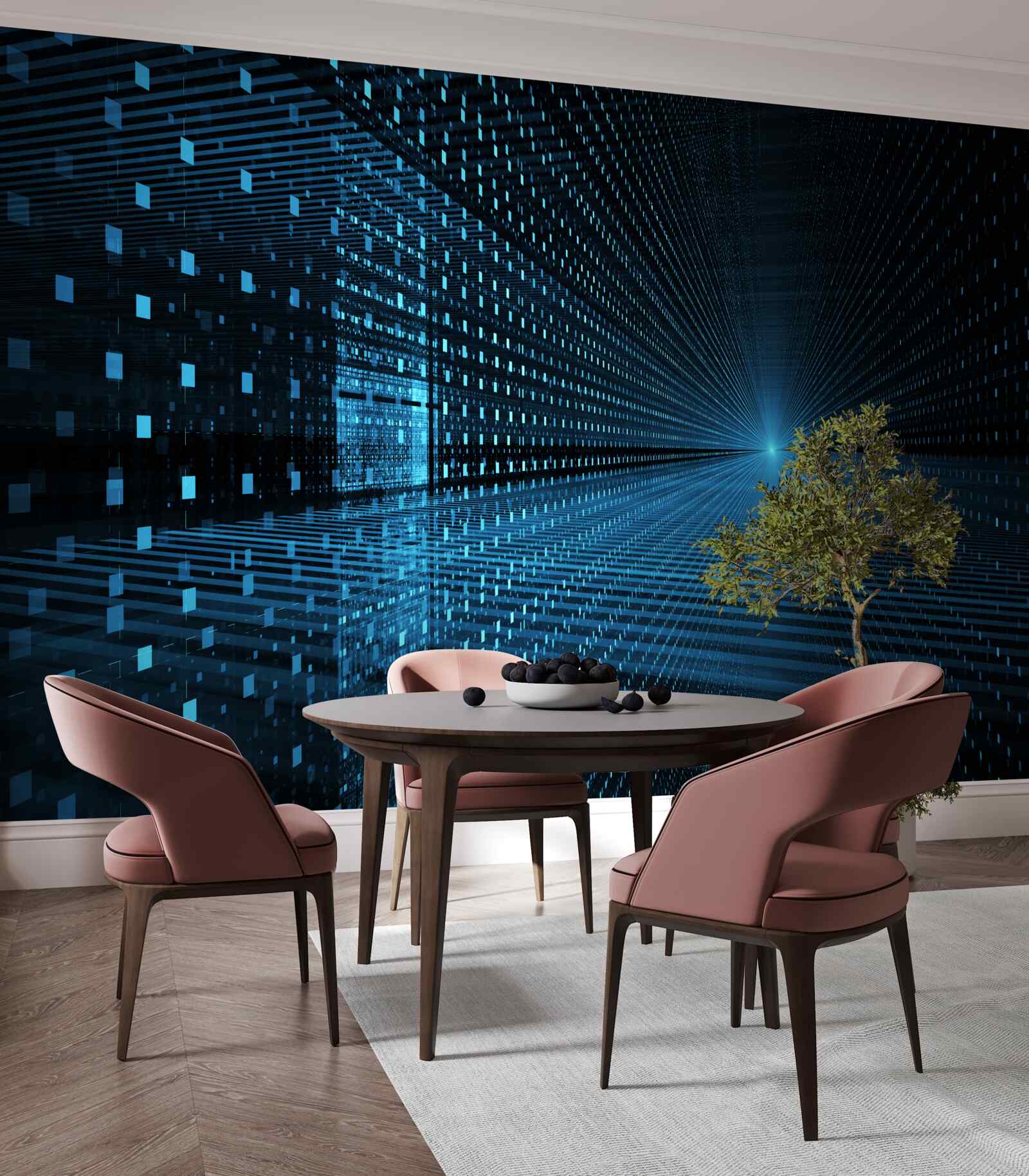 Papier peint signal lumineux abstrait