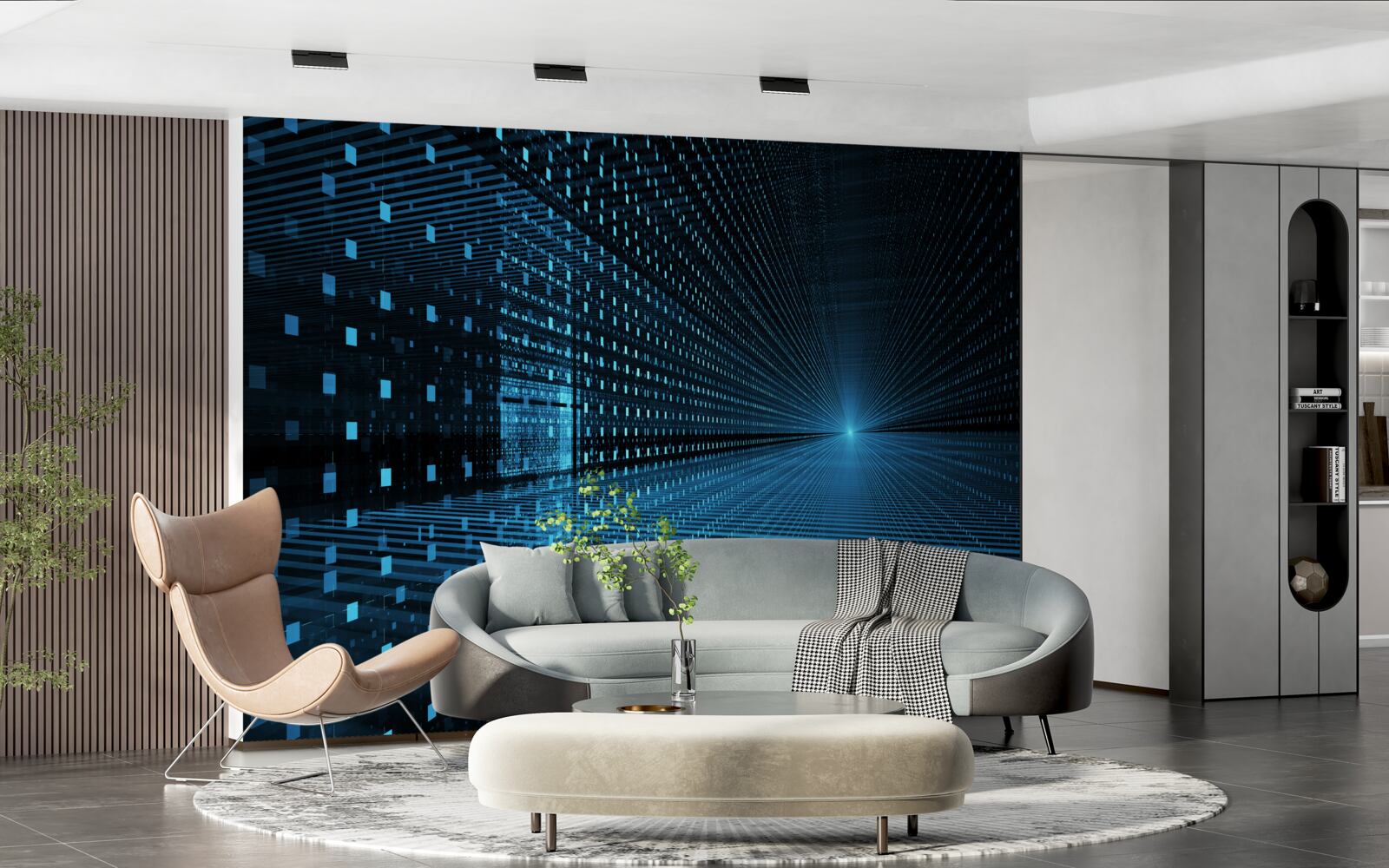 Papier peint signal lumineux abstrait