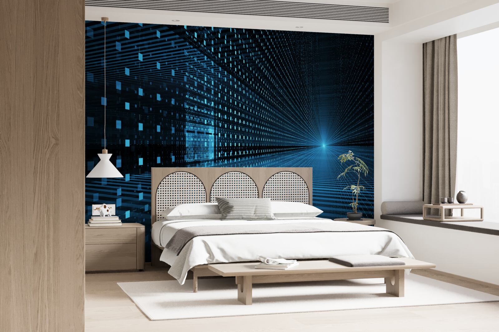 Papier peint signal lumineux abstrait