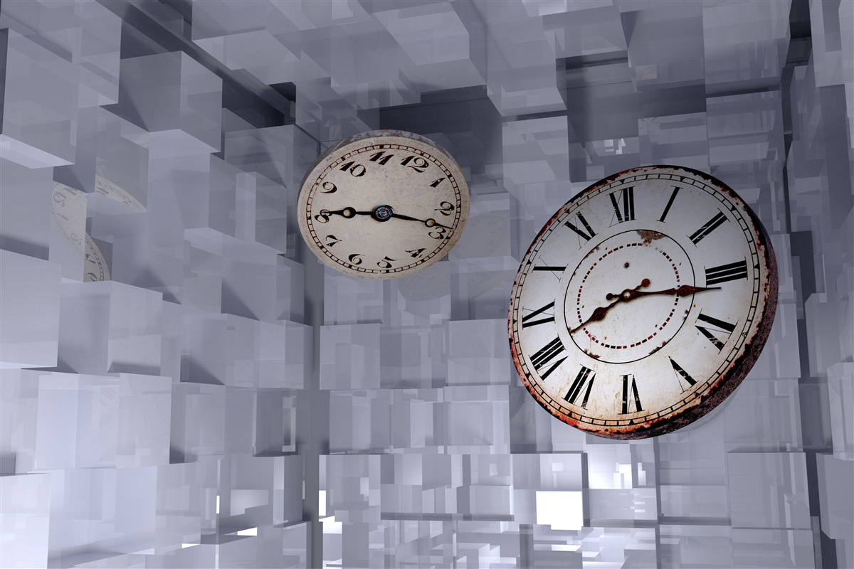 Papier peint abstraction temporaire