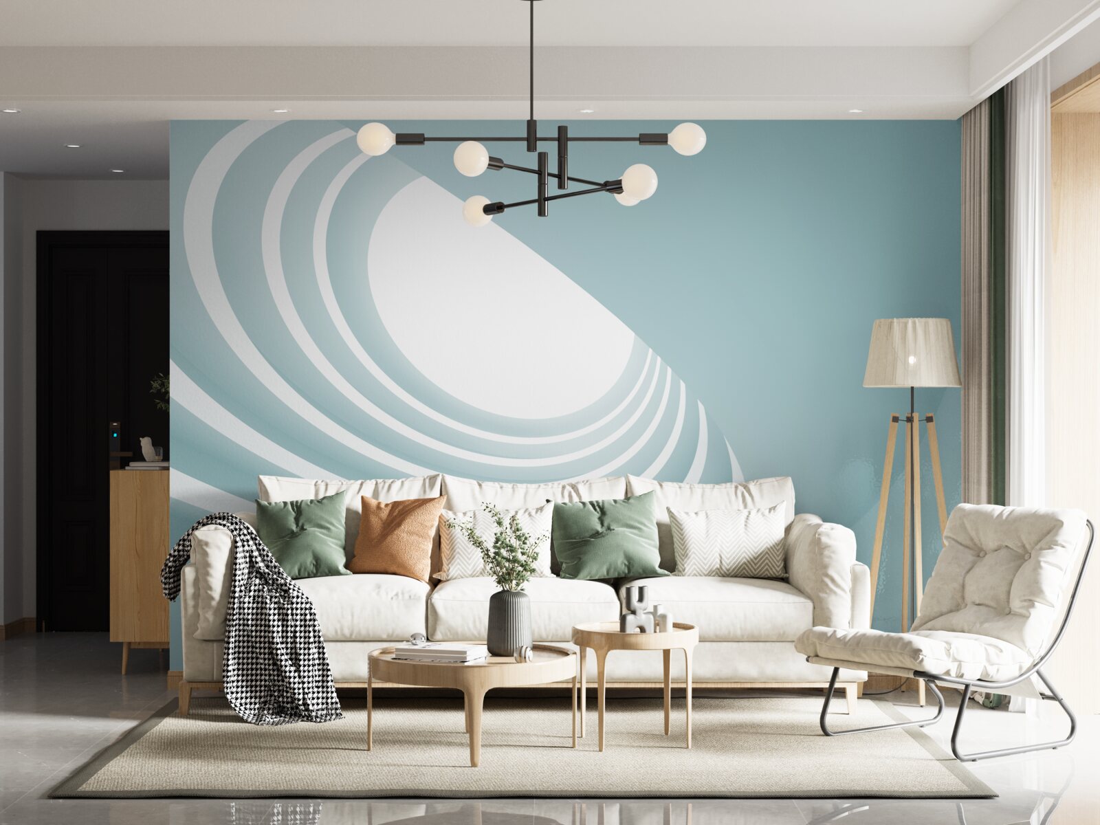 Papier peint vortex d'abstraction