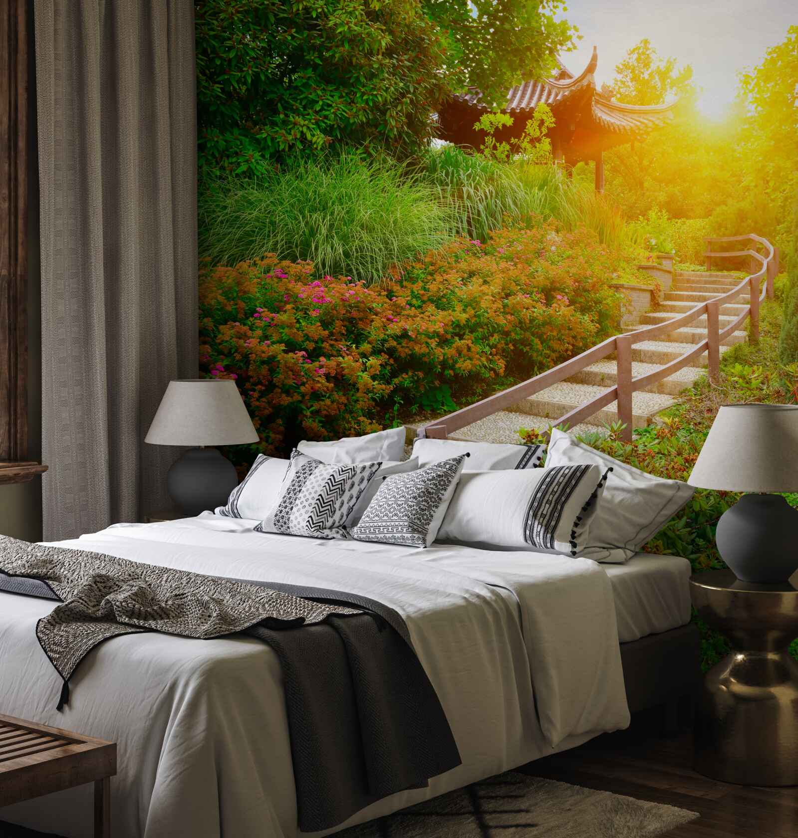 Papier peint le chemin du retour à l'aube