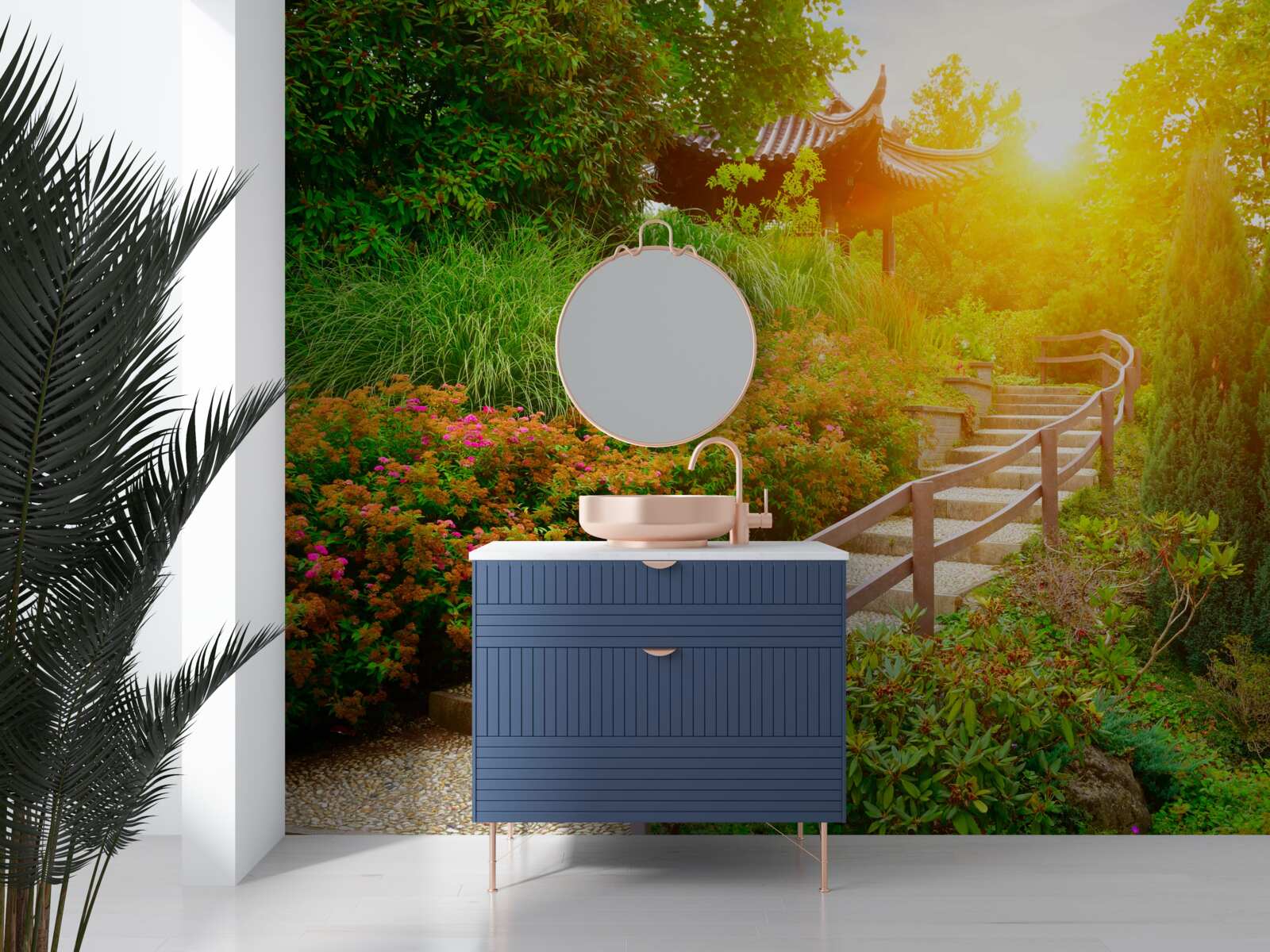 Papier peint le chemin du retour à l'aube