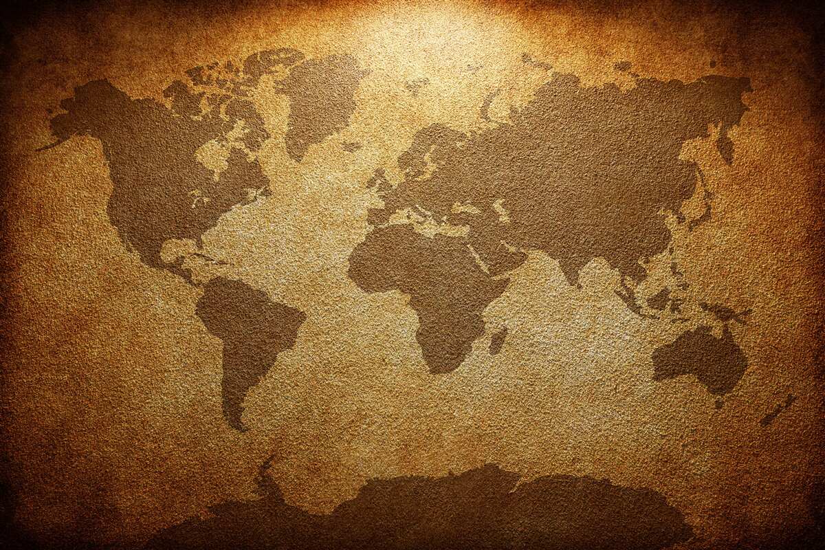 Papier peint globe terrestre avec continents