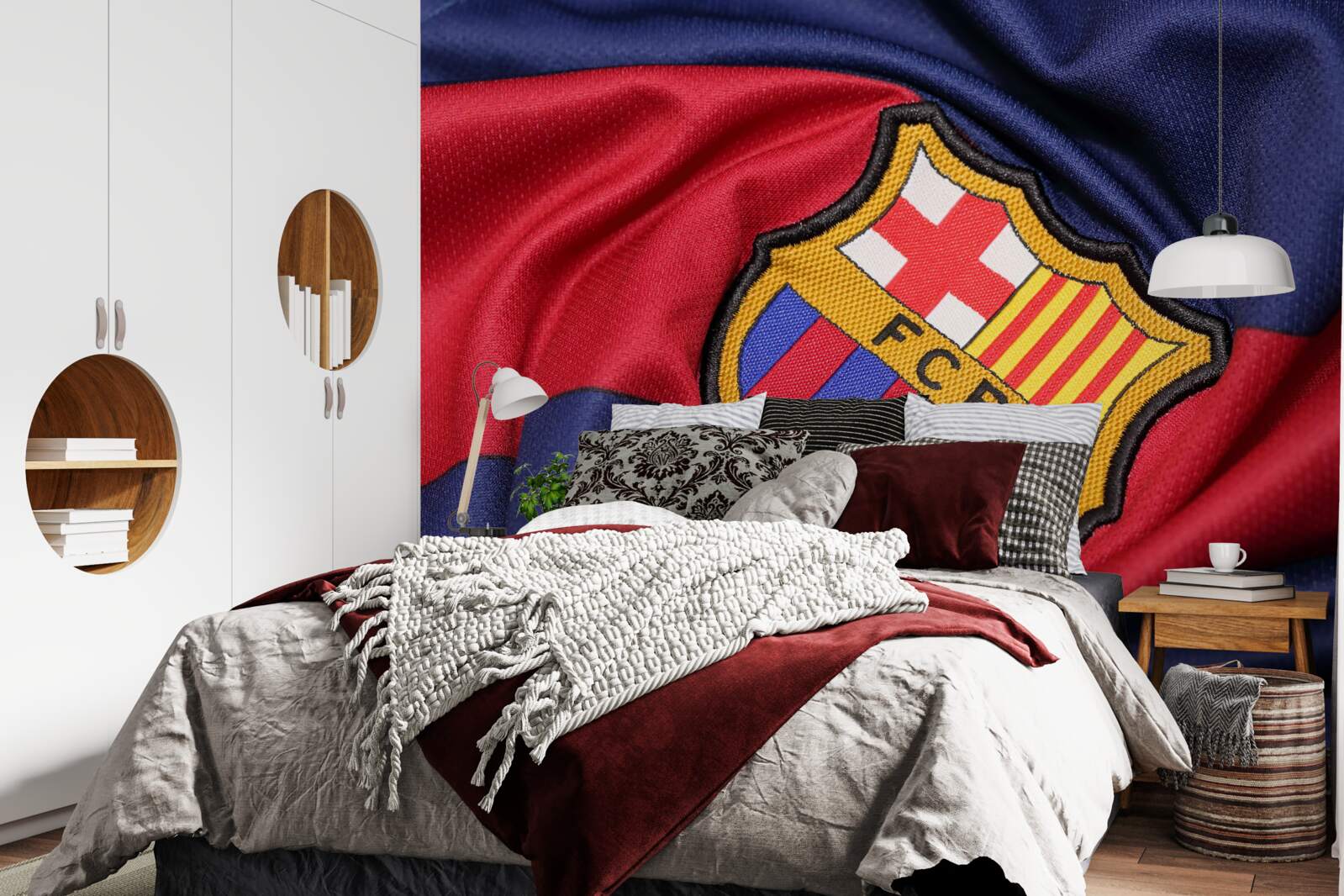 Papier peint emblème du club de football de Barcelone