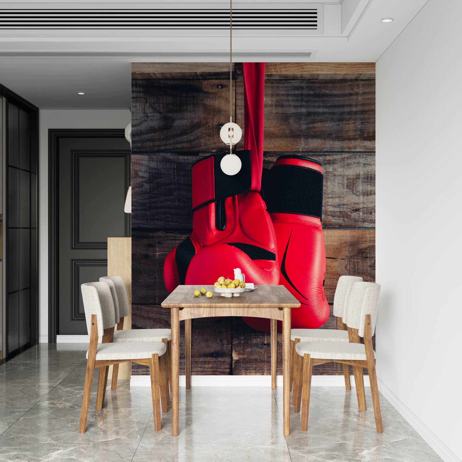 Papier peint gants de boxe rouges