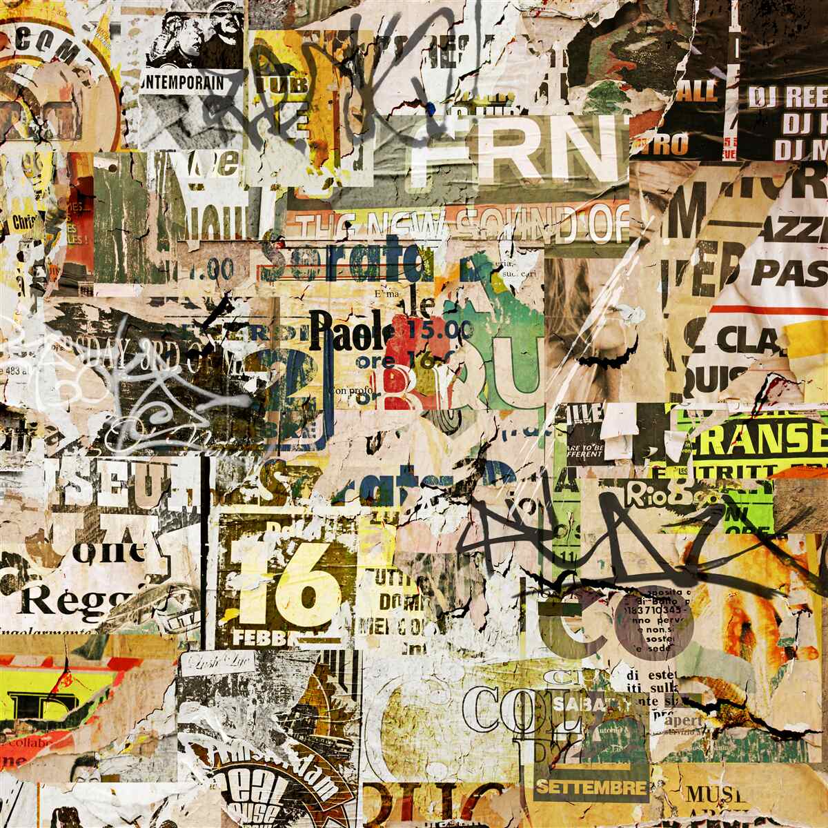 Papier peint les panneaux d'information et de signalisation