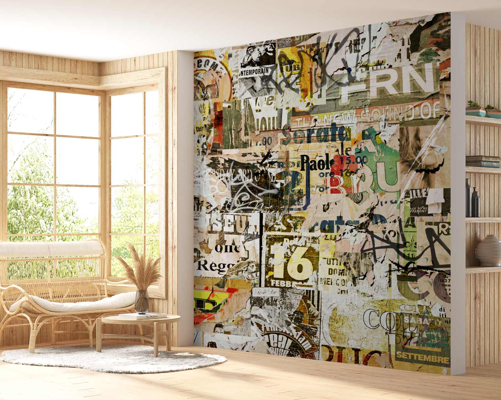 Papier peint les panneaux d'information et de signalisation