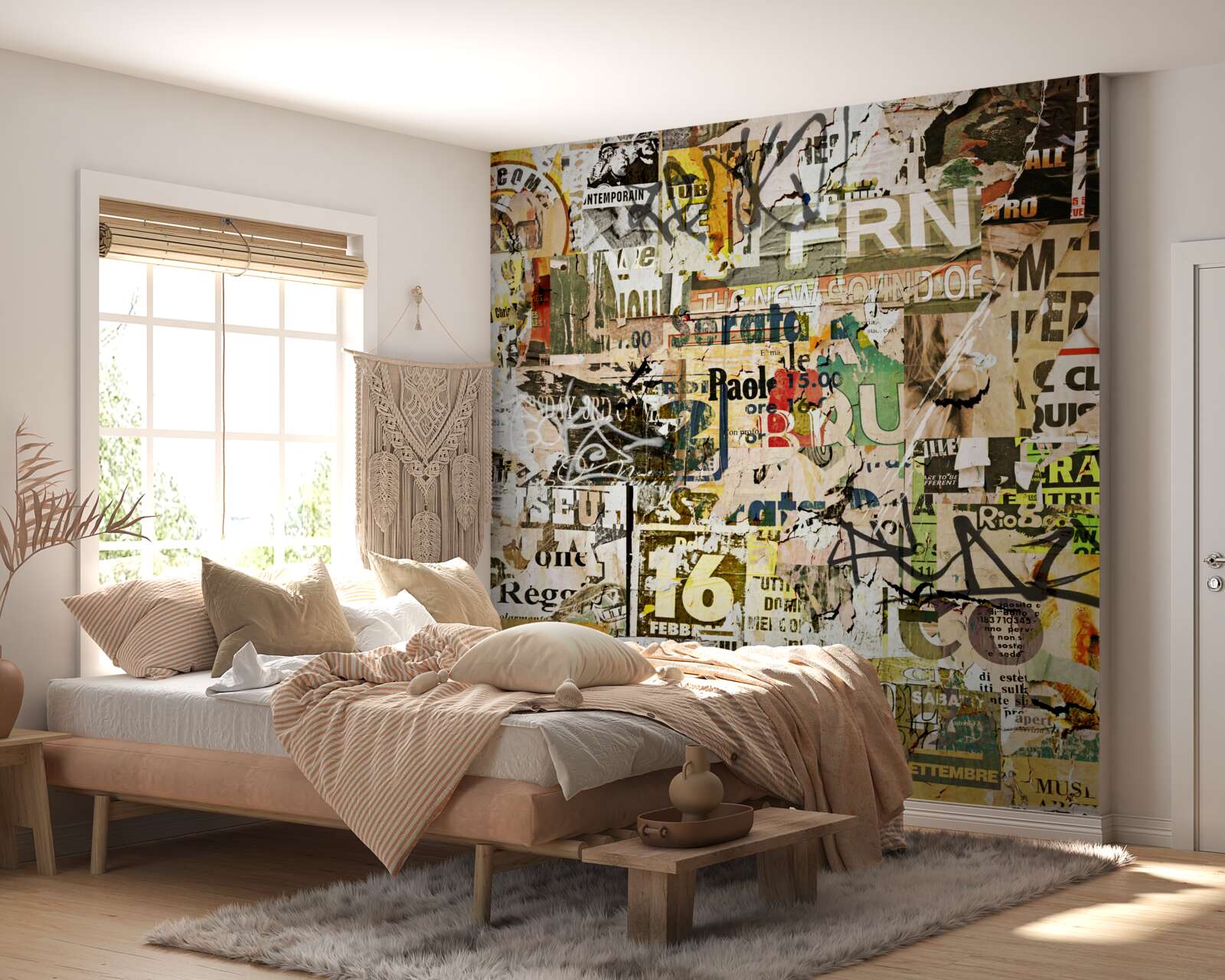 Papier peint les panneaux d'information et de signalisation