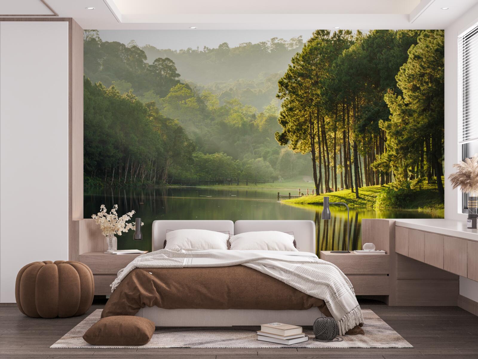 Papier peint les ruisseaux calmes d'un torrent de montagne