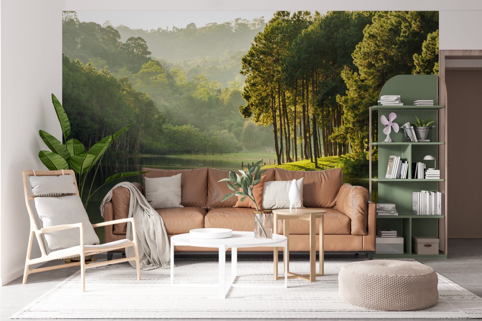 Papier peint les ruisseaux calmes d'un torrent de montagne