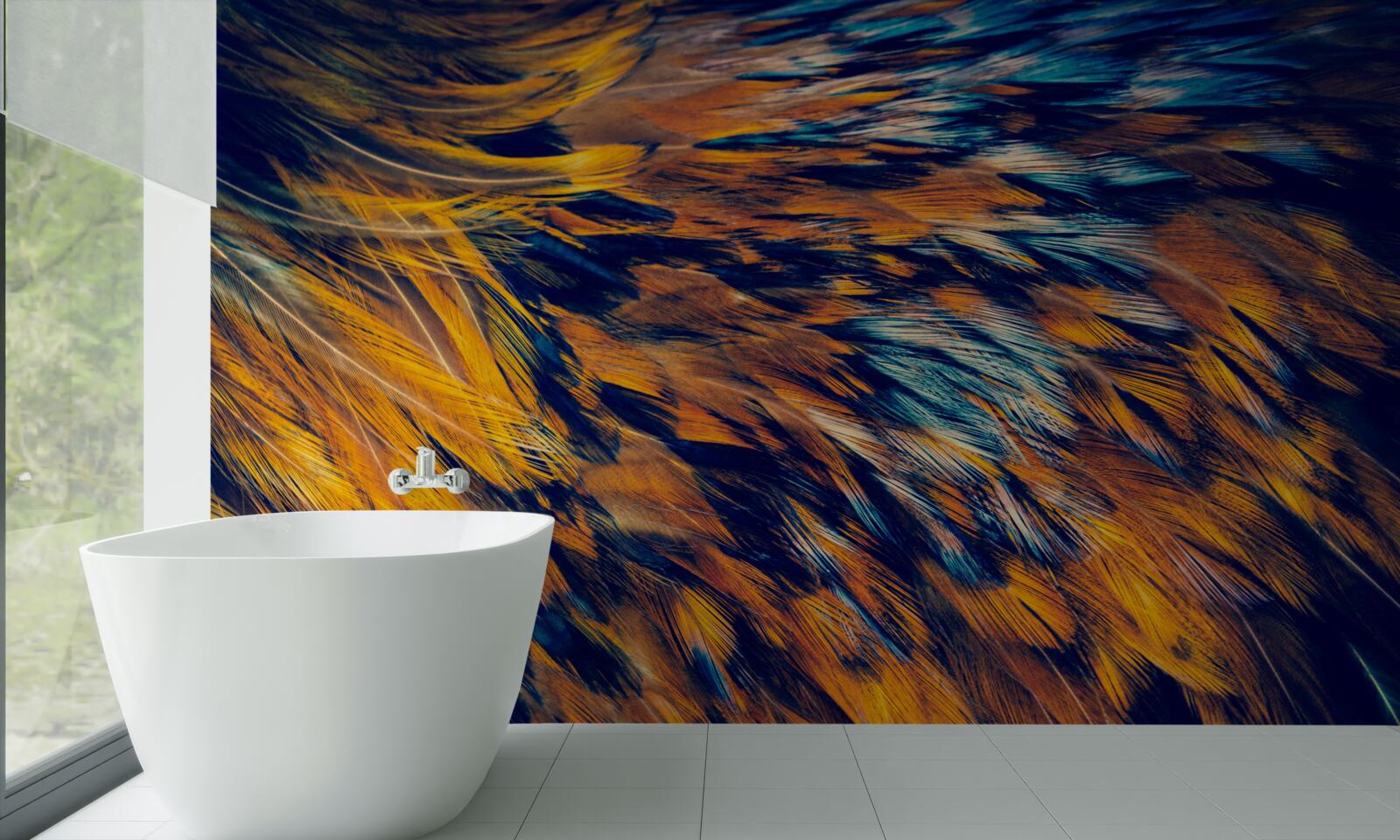 Papier peint les tiges de blé dorées dans les rayons du soleil couchant