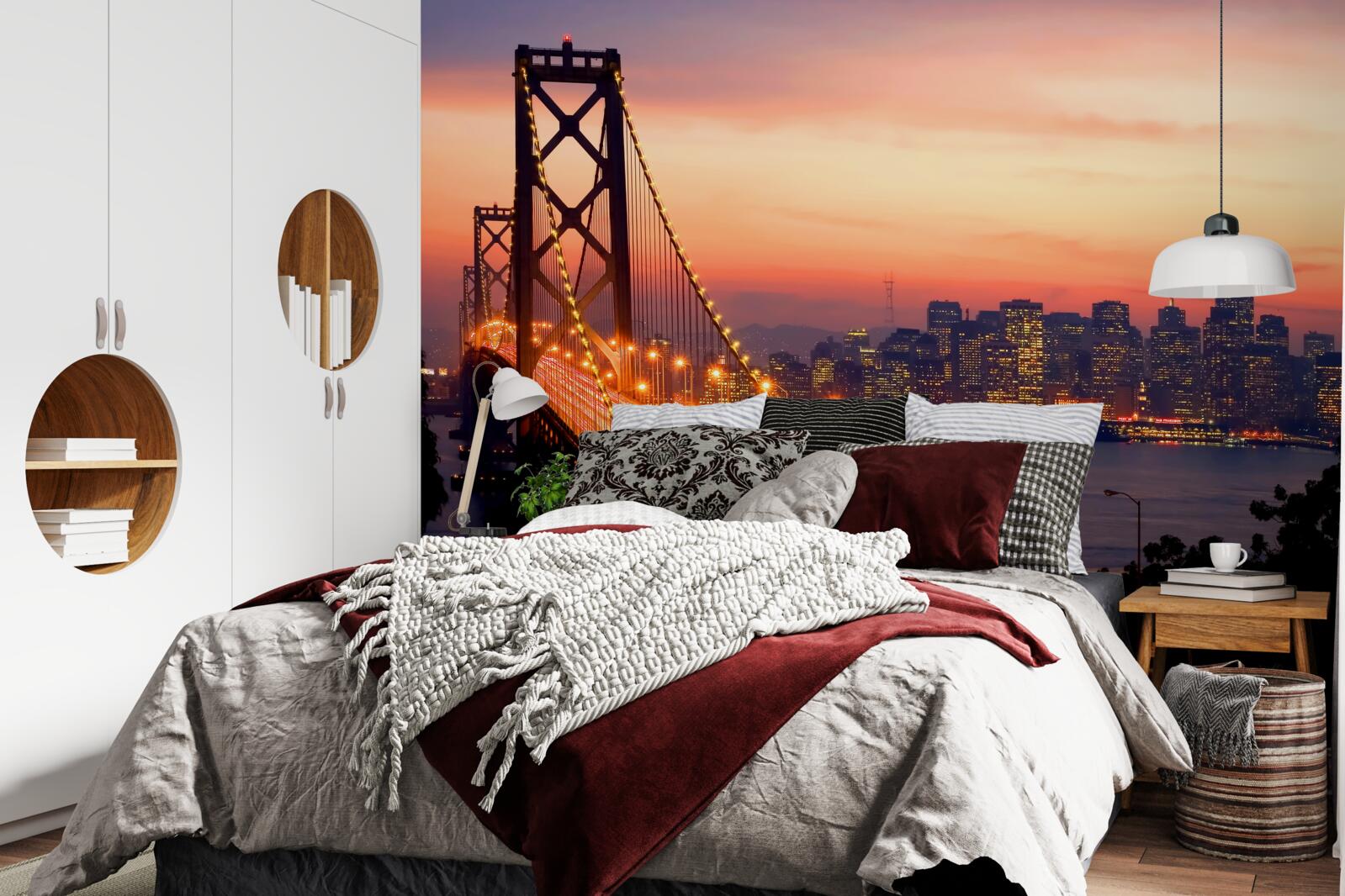 Papier peint san francisco s'illumine