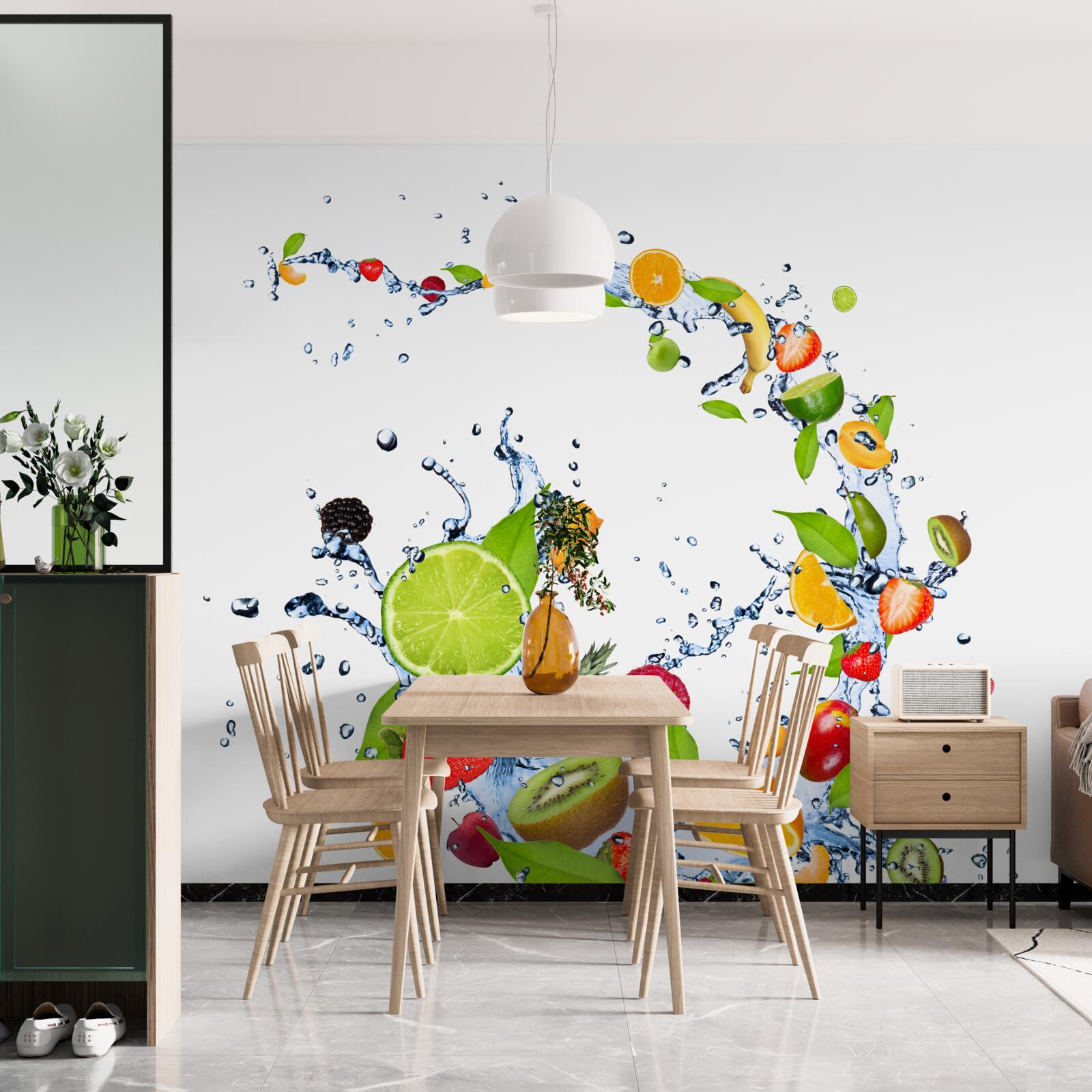 Papier peint une boisson à base de fruits d'été mûrs