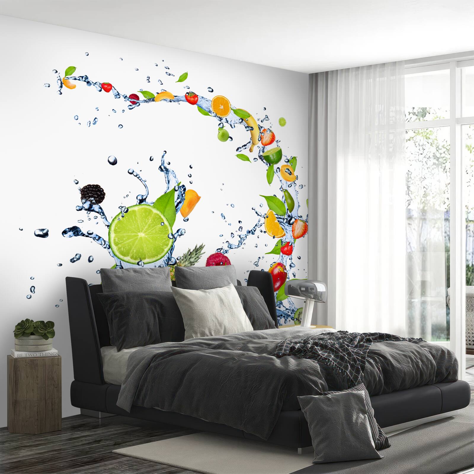 Papier peint une boisson à base de fruits d'été mûrs