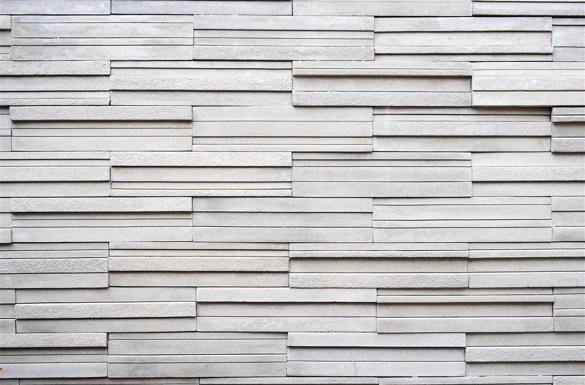 Papier peint carreaux de pierre blanche