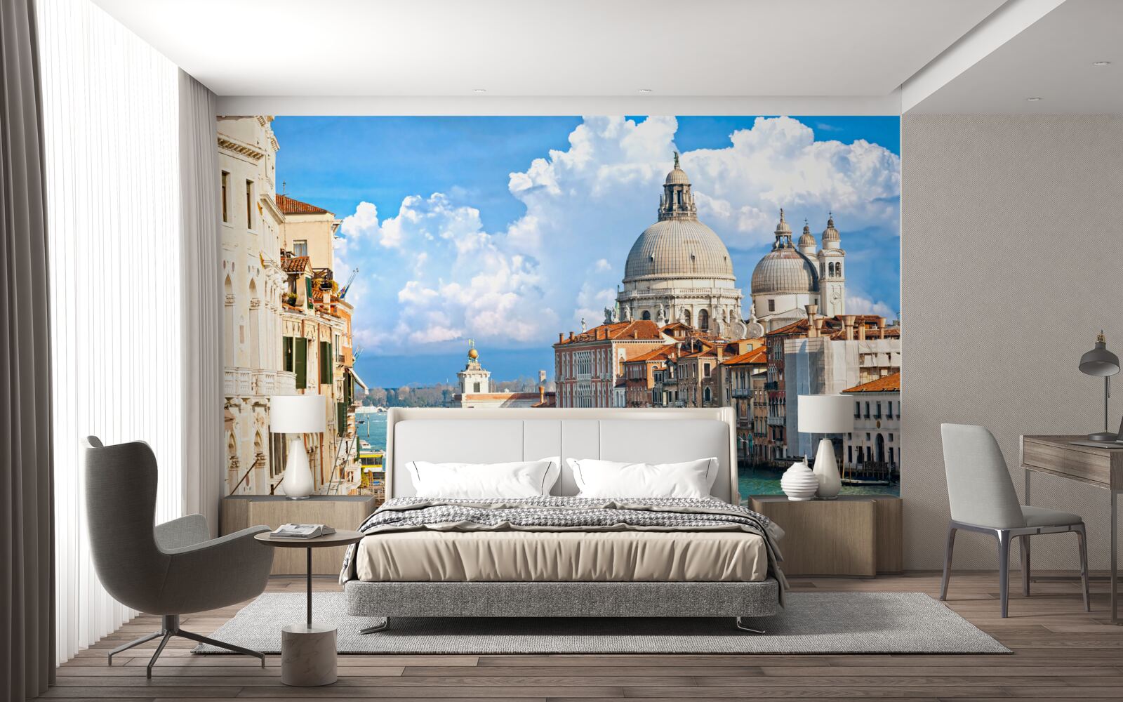 Papier peint vue panoramique de venise