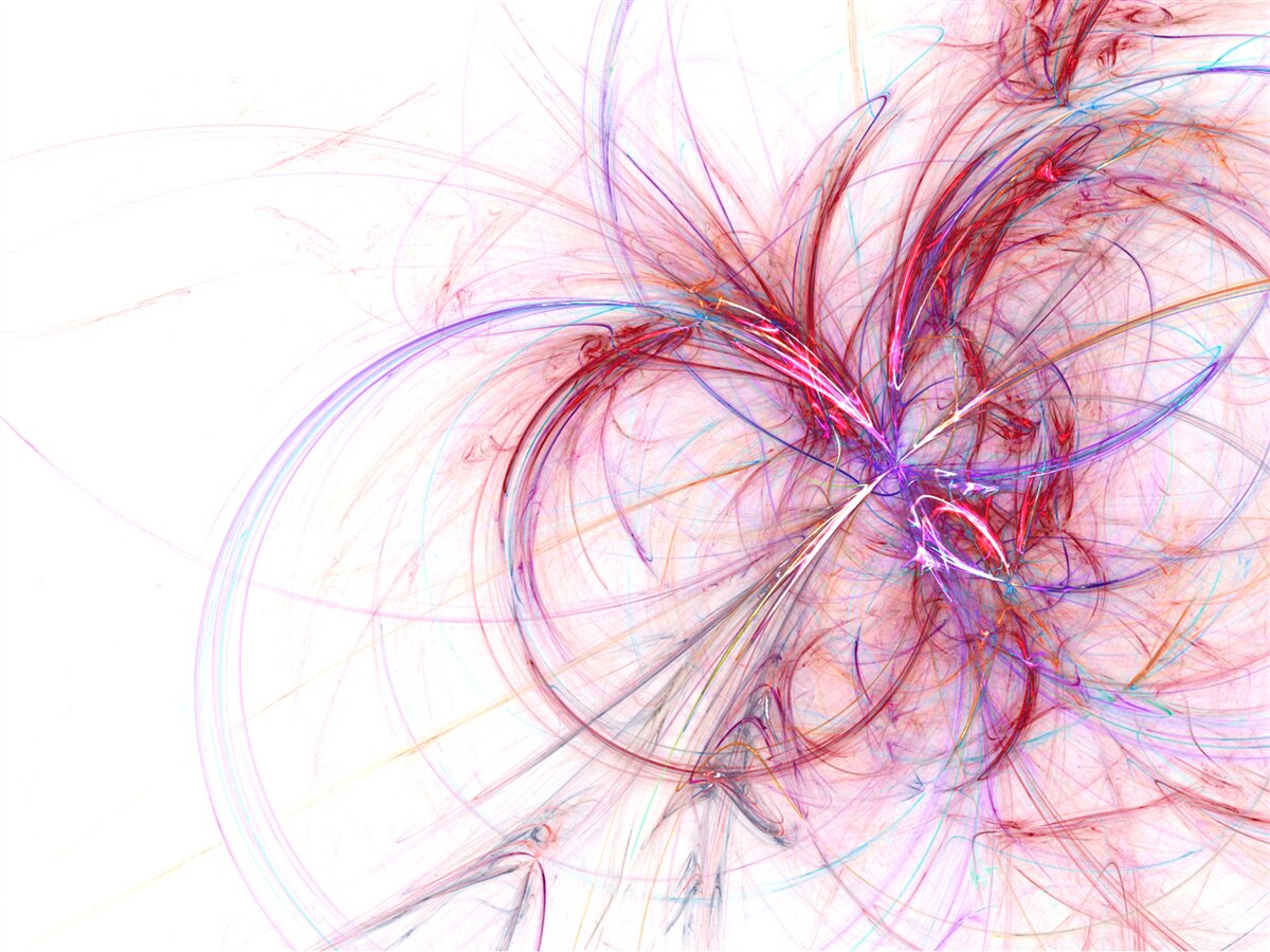 Papier peint des lignes rouges et bleues sur fond blanc, fines et gracieuses