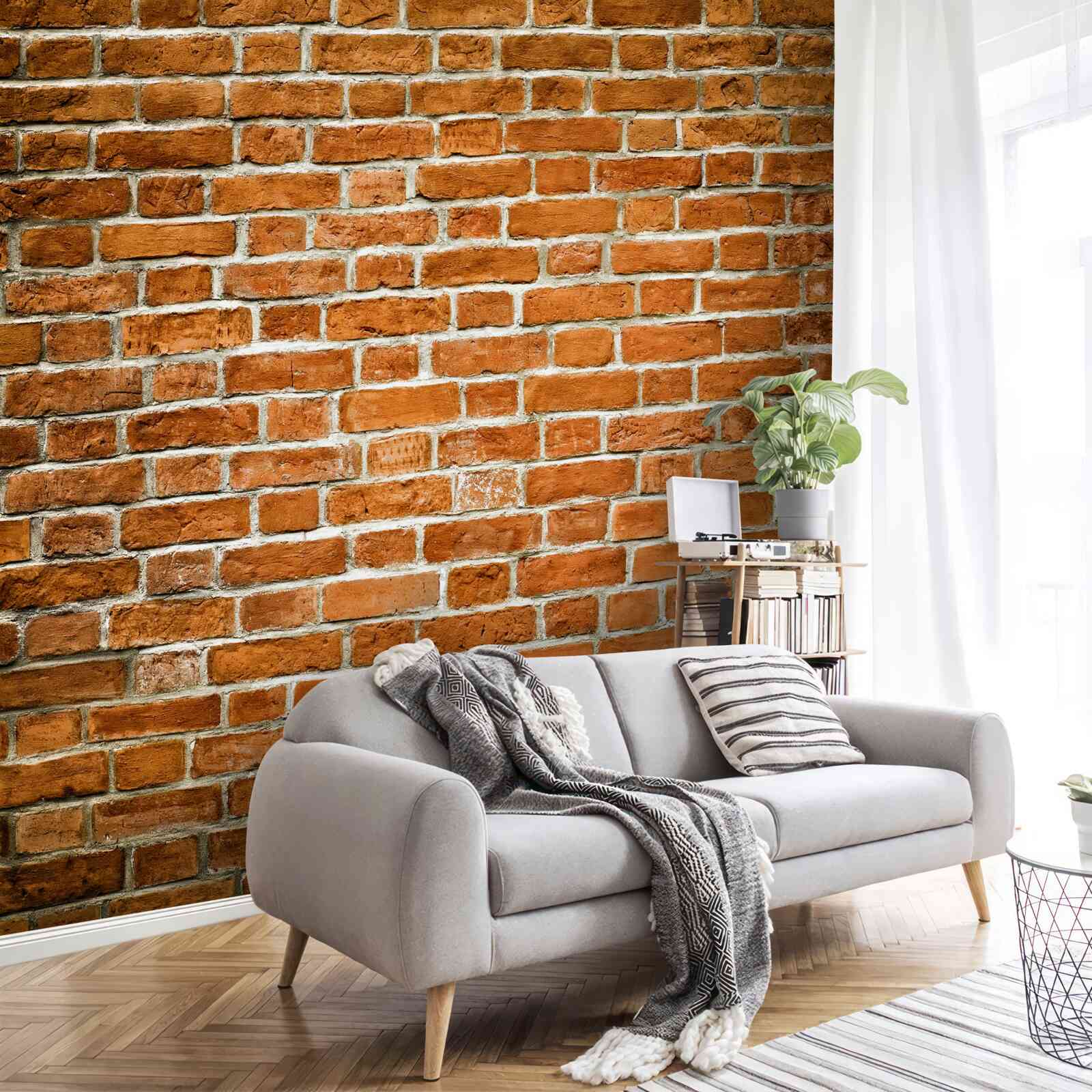 Papier peint vieux mur de briques