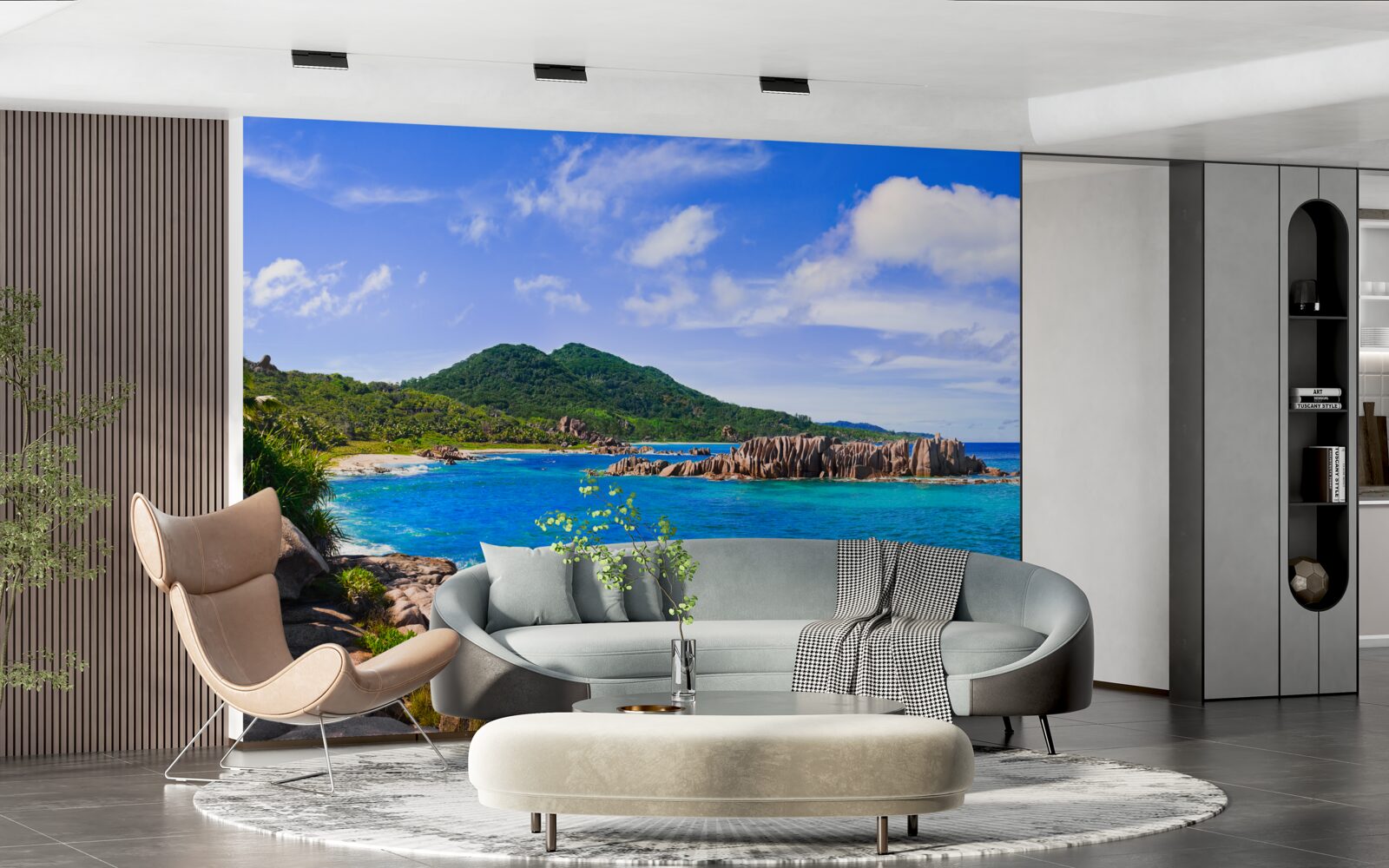 Papier peint îles d'émeraude et océan bleu