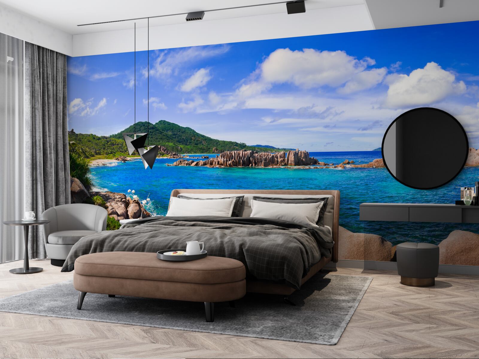 Papier peint îles d'émeraude et océan bleu