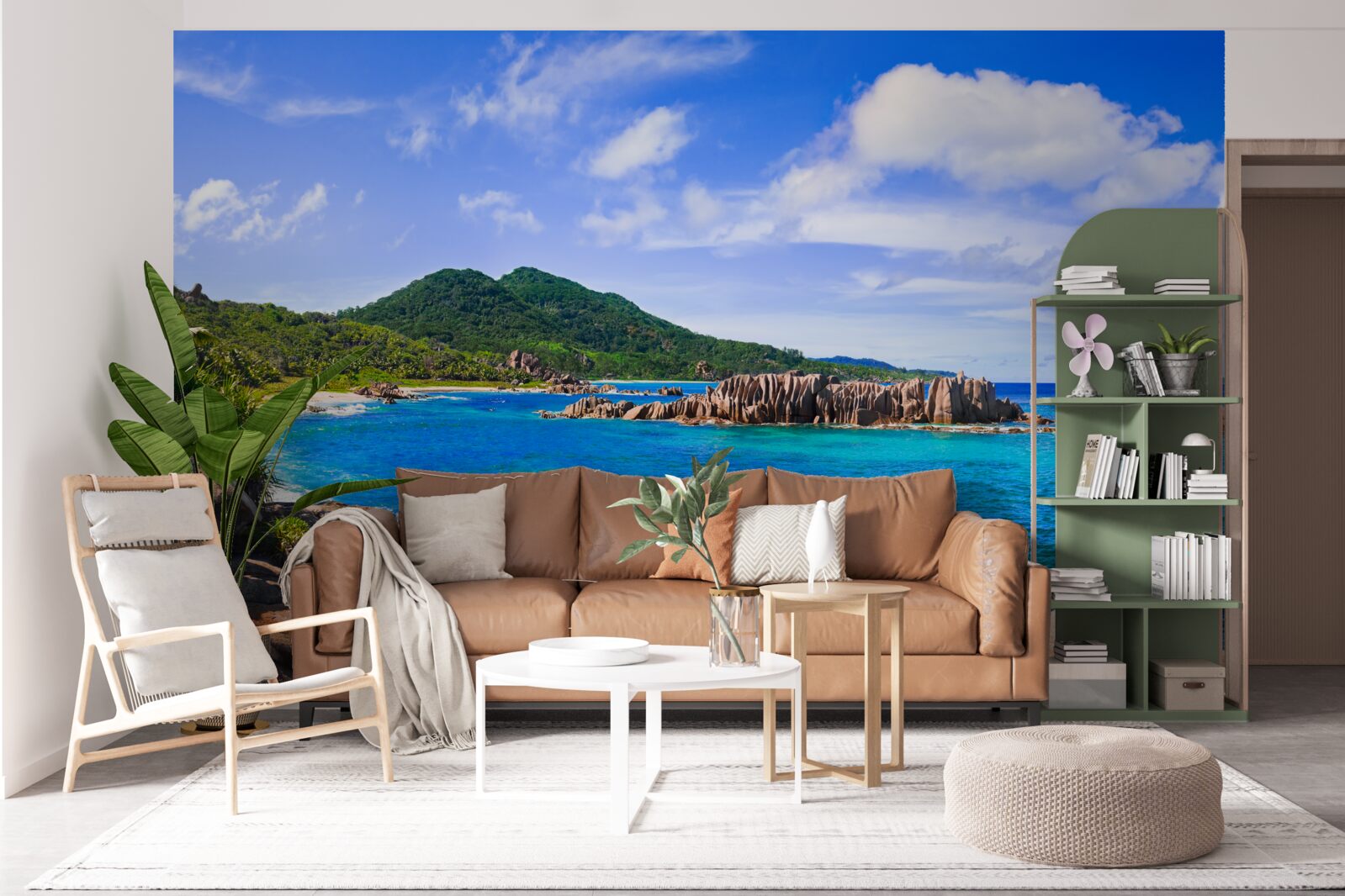 Papier peint îles d'émeraude et océan bleu