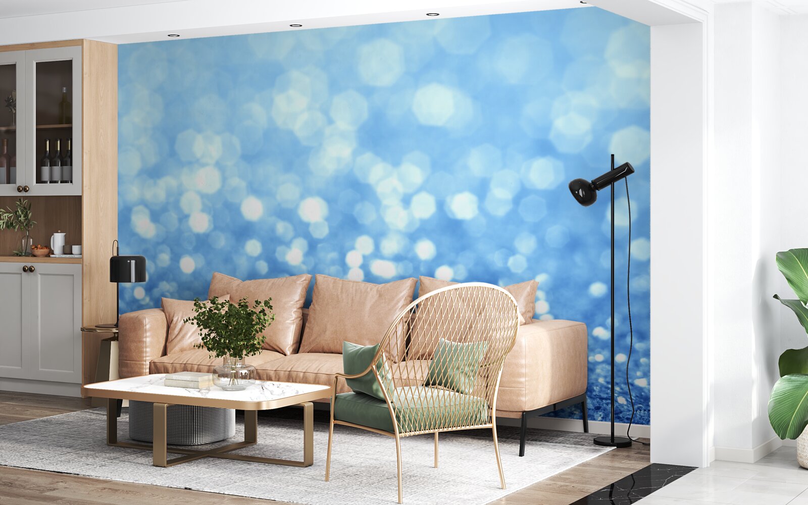 Papier peint pluie matinale