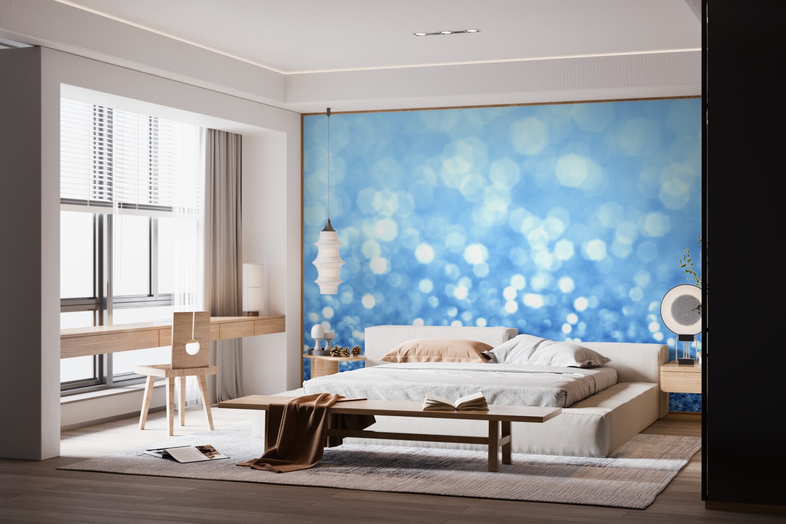 Papier peint pluie matinale