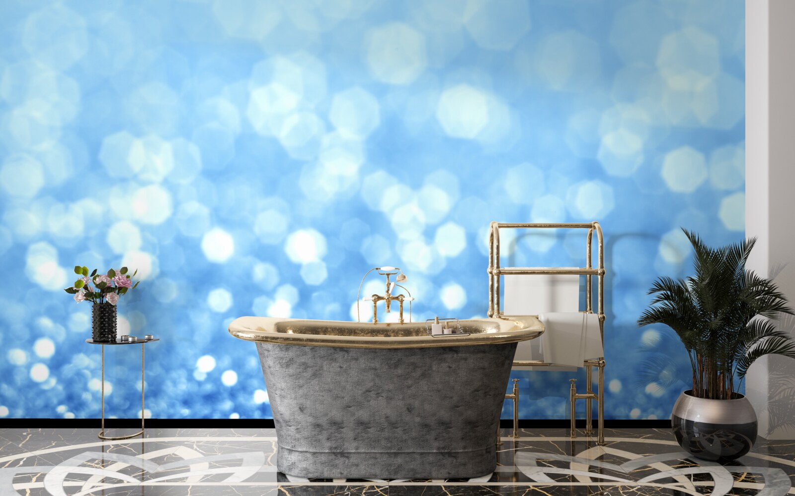 Papier peint pluie matinale