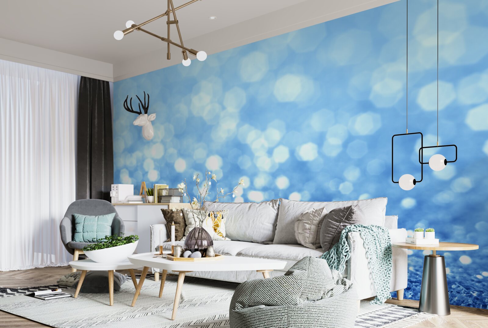 Papier peint pluie matinale