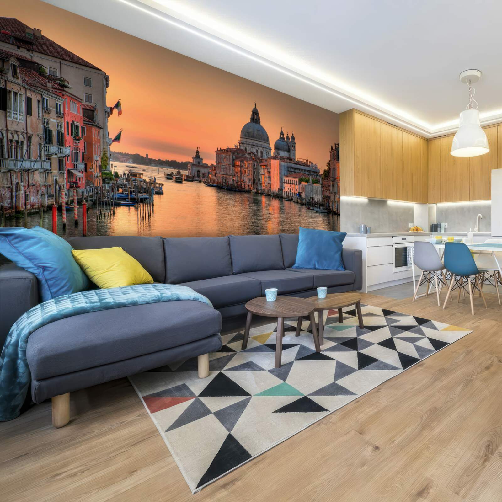 Papier peint venise au coucher du soleil