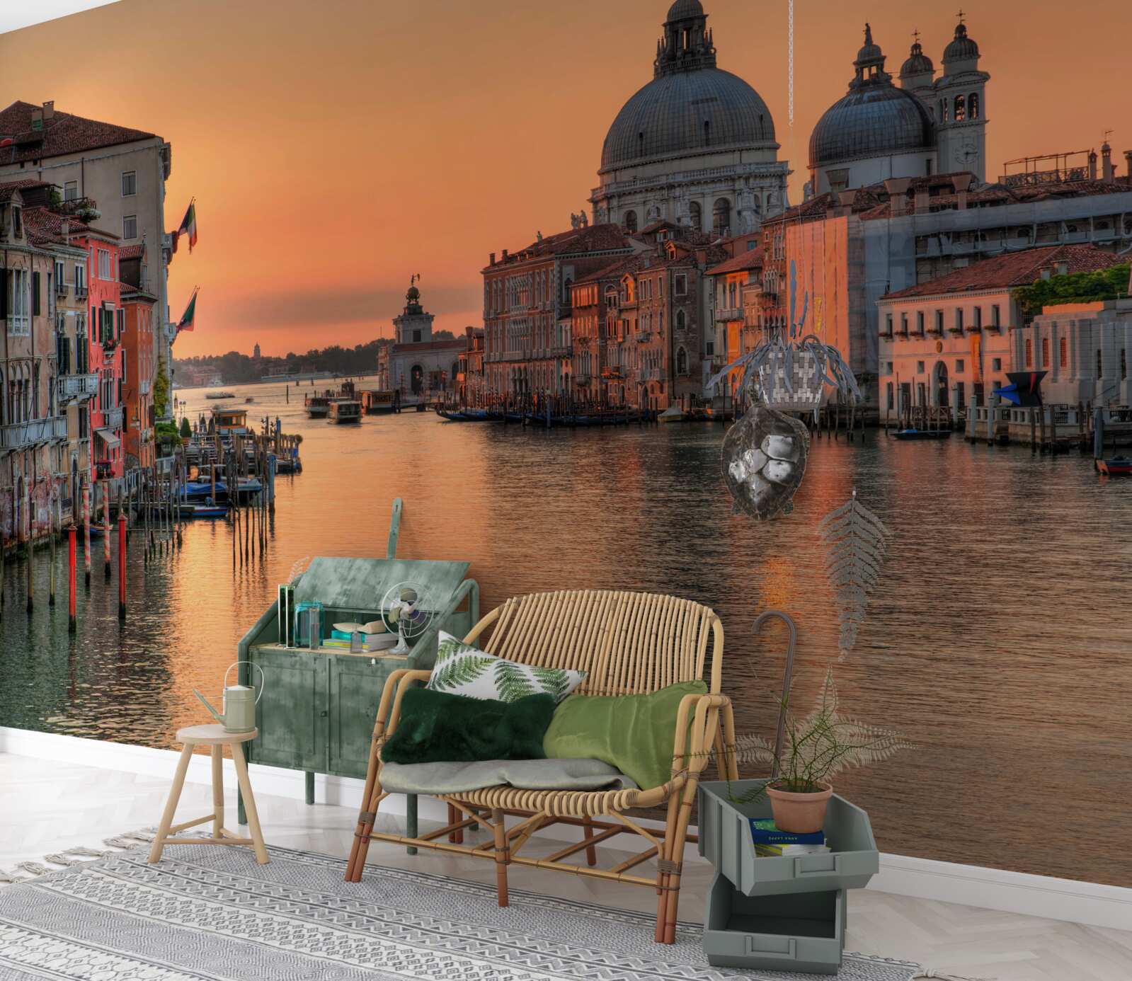 Papier peint venise au coucher du soleil